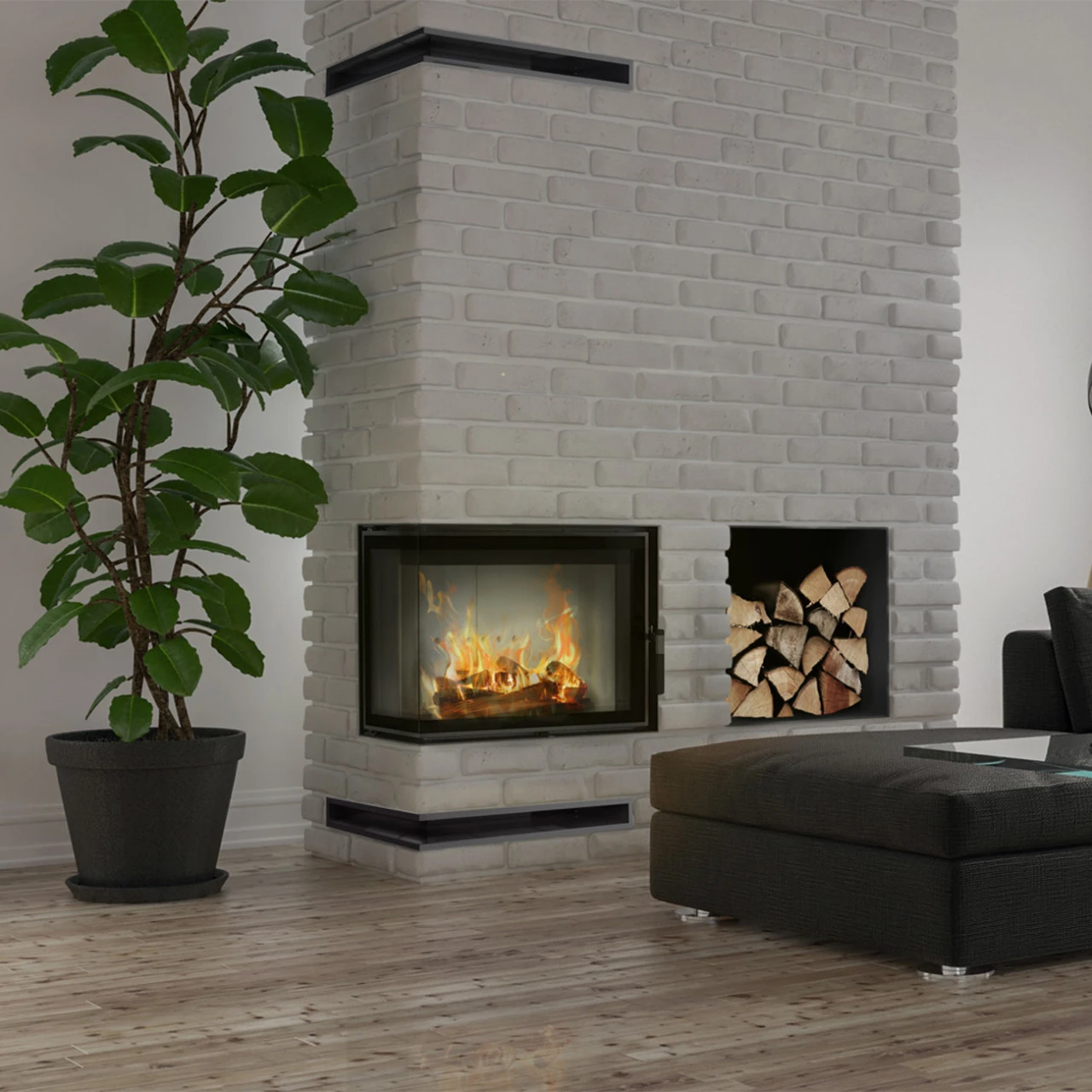 Lucy 12 Slim Eckkamineinsatz Linksverglast 8kW 12 Lucy 12 Slim Eckkamineinsatz Linksverglast 8kW – Bild 10