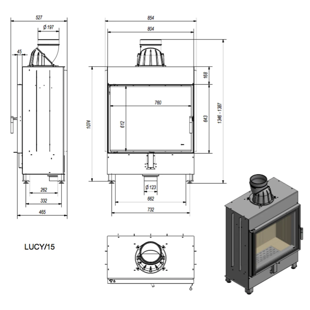 Lucy 15 Warmluft Kamineinsatz 15kW 8 Lucy 15 Warmluft Kamineinsatz 15kW – Bild 6