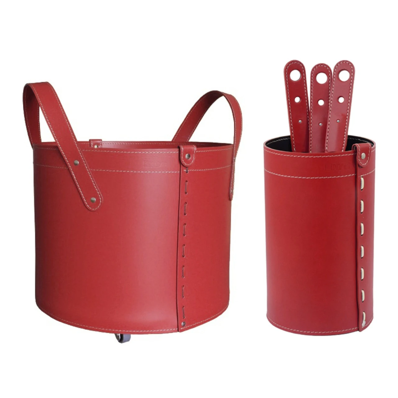 Lycad Designer Kaminbesteckset Und Holzkorb Rot 3 Lycad Designer Kaminbesteckset Und Holzkorb Rot