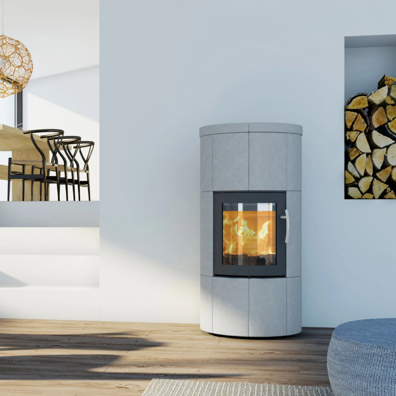 M1 Speckstein Wärmespeicher-Kaminofen 6kW 4 M1 Speckstein Wärmespeicher-Kaminofen 6kW – Bild 2