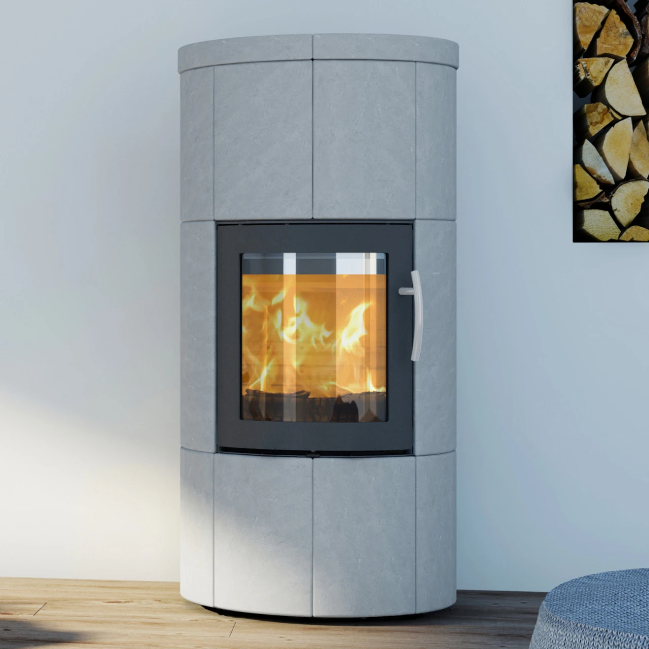 M1 Speckstein Wärmespeicher-Kaminofen 6kW 3 M1 Speckstein Wärmespeicher-Kaminofen 6kW