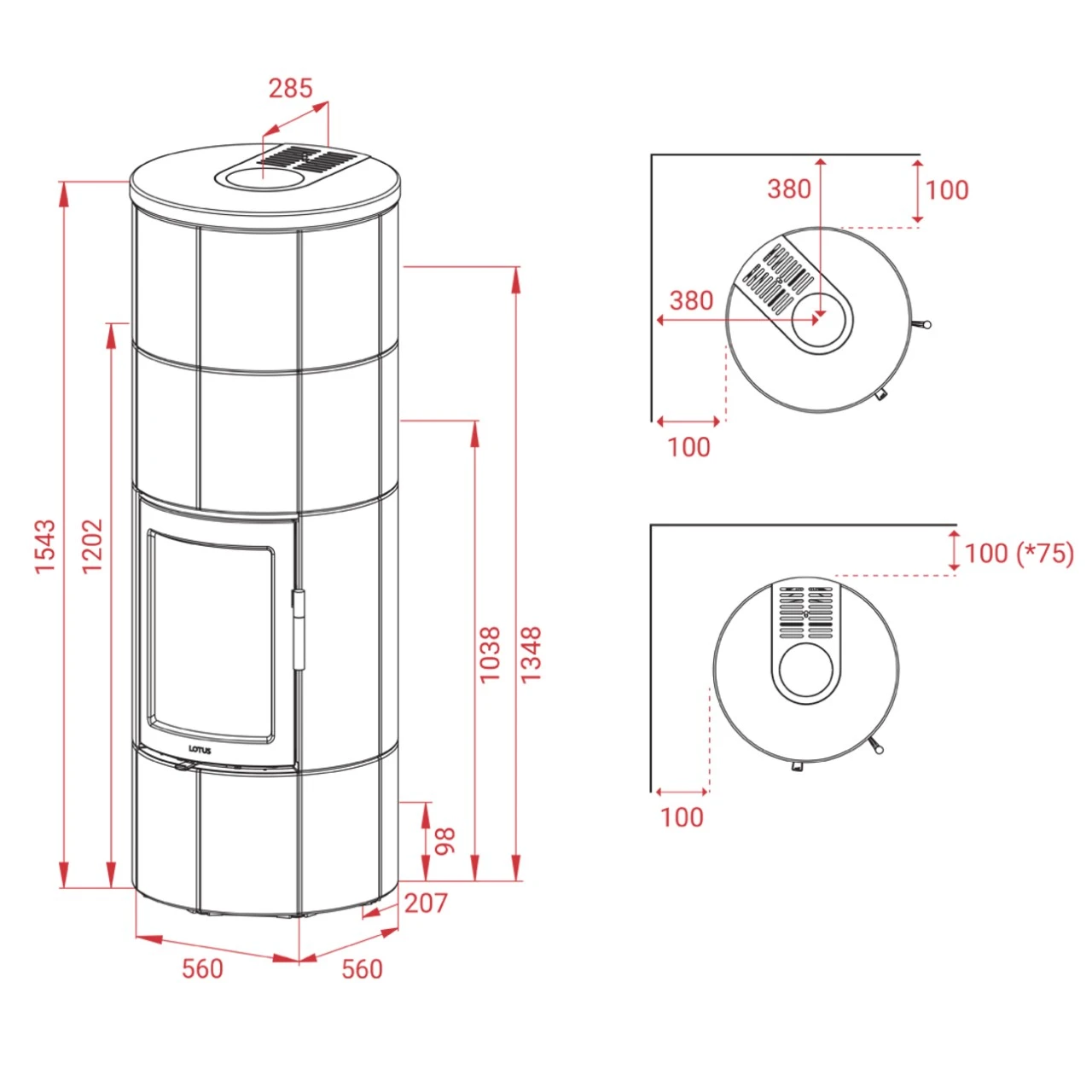 Maestro 2 Magic Indian Night Speicher-Kaminofen 6kW 11 Maestro 2 Magic Indian Night Speicher-Kaminofen 6kW – Bild 9