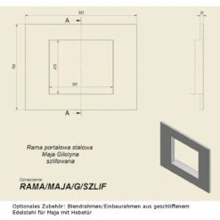 Maja Gusseiserner Kamineinsatz 8kW Hebetür 21 Maja Gusseiserner Kamineinsatz 8kW Hebetür -Derofenfuchs Verkäufe maja guillotine blendrahmen geschliffener stahl masse 1280x1280