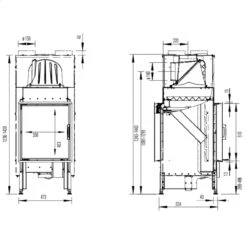 Tunnel Kamineinsatz 45x51KII 6kW DIBt 18 Tunnel Kamineinsatz 45x51KII 6kW DIBt -Derofenfuchs Verkäufe masse 45k ii 1280x1280