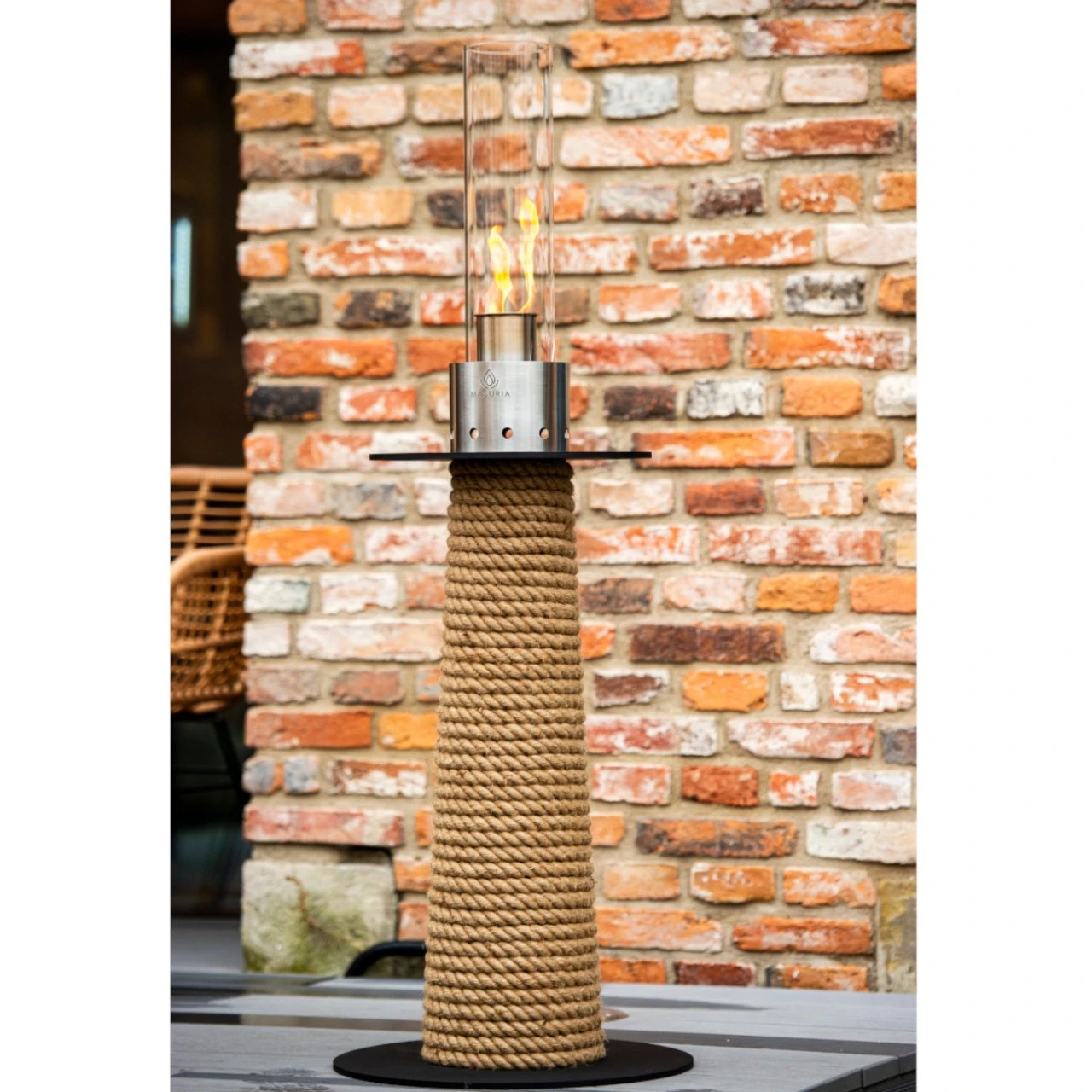 Juno Bio-Ethanol Lampe Schwarz 4 Juno Bio-Ethanol Lampe Schwarz – Bild 2