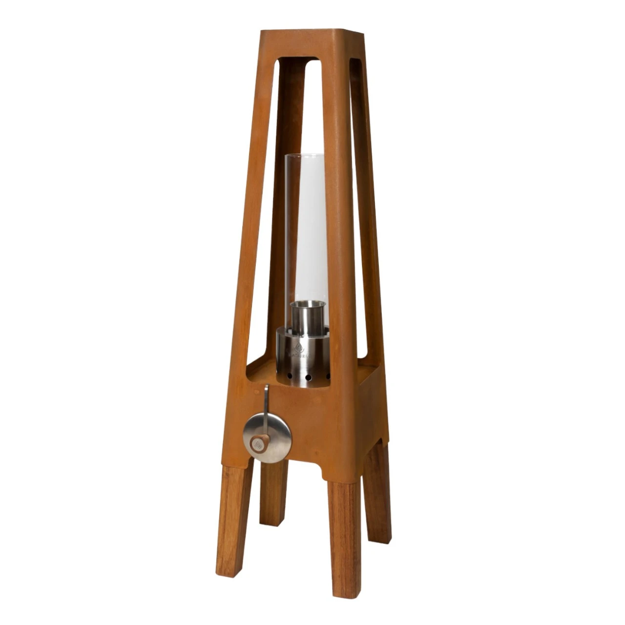 Nexo Bio-Ethanol Outdoor Lampe Cortenstahl 5 Nexo Bio-Ethanol Outdoor Lampe Cortenstahl – Bild 3