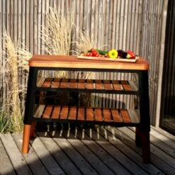 Nexo Holz Grill-Tisch / Beistelltisch Schwarz -Derofenfuchs Verkäufe masuria m klassisch holzofen tisch schwarz web3 1280x1280