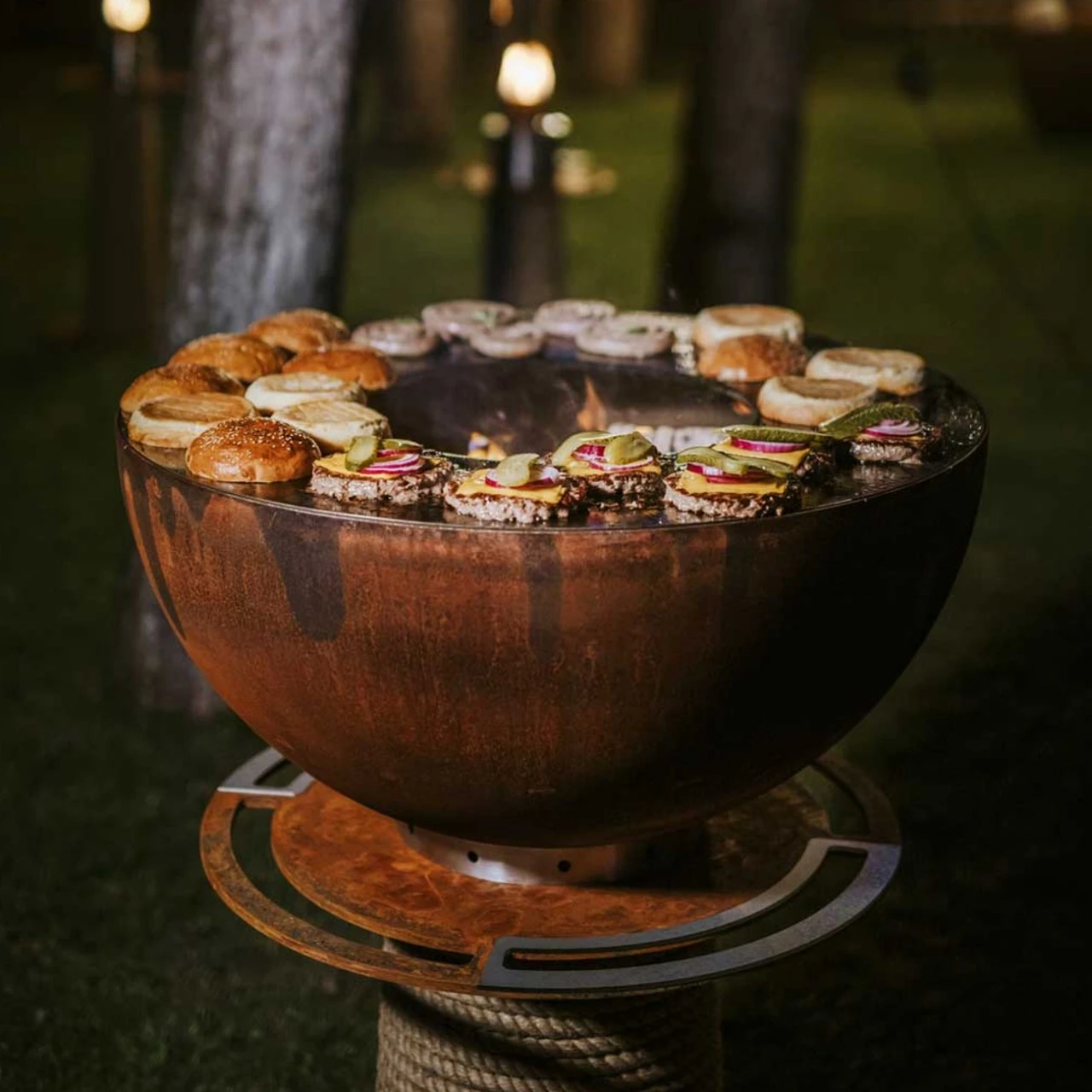 Juno 800 Gartenkamin Plancha Grill Cortenstahl 7 Juno 800 Gartenkamin Plancha Grill Cortenstahl – Bild 5