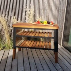 Nexo Holz Grill-Tisch / Beistelltisch Schwarz -Derofenfuchs Verkäufe masuria nexo grill tisch schwarz web6 1280x1280