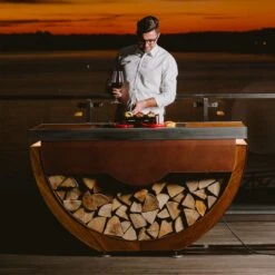 Narie Outdoor Kücheninsel Grill Cortenstahl -Derofenfuchs Verkäufe masuria outdoor k che k cheninsel holzofen corten2 1280x1280