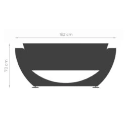 Narie Outdoor Sofa Cortenstahl Ice Weiß -Derofenfuchs Verkäufe masuria outdoor narie sofa masse 1280x1280