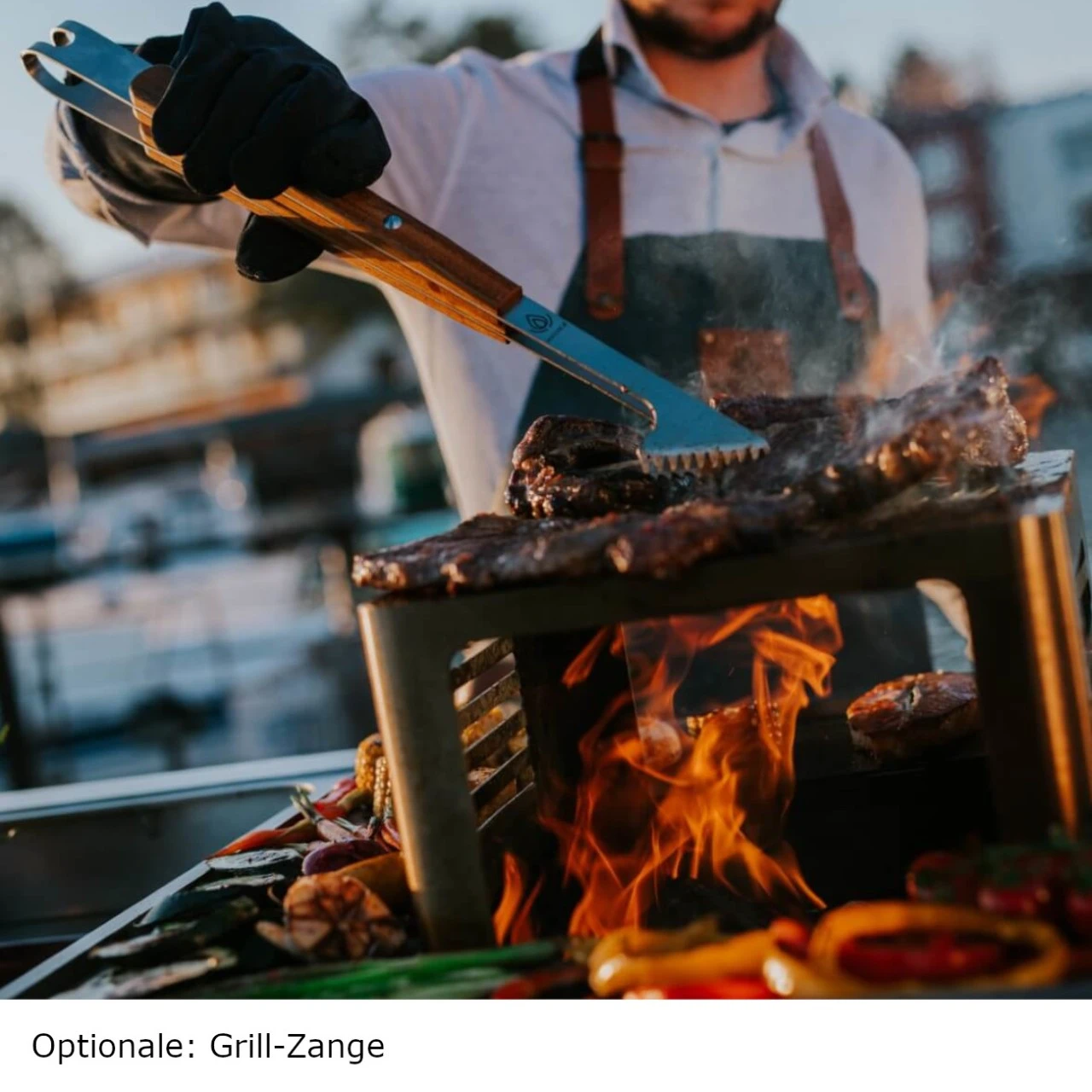 Juno 1000 Gartenkamin Plancha Grill Schwarz 13 Juno 1000 Gartenkamin Plancha Grill Schwarz – Bild 11