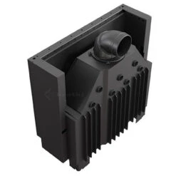 MB100 Panorama Warmluftkamineinsatz 14kw -Derofenfuchs Verkäufe mb100 hinten 1280x1280