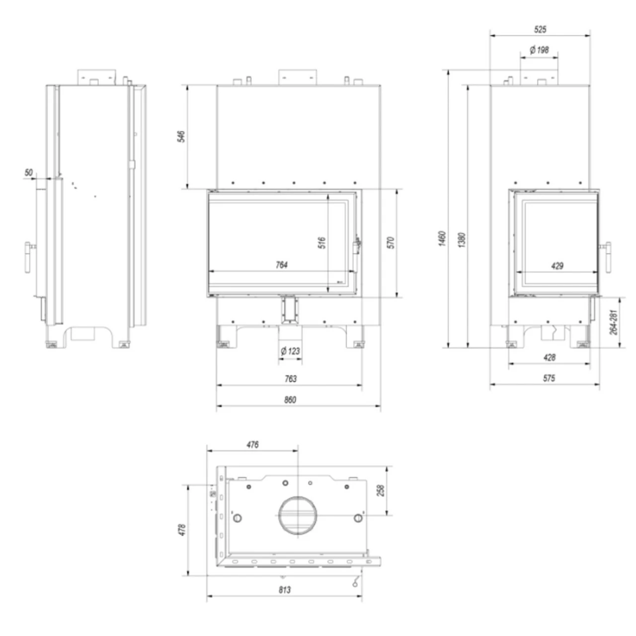 MBA17 Wassergeführter Linksverglaster Kamineinsatz 17kW 11 MBA17 Wassergeführter Linksverglaster Kamineinsatz 17kW – Bild 9