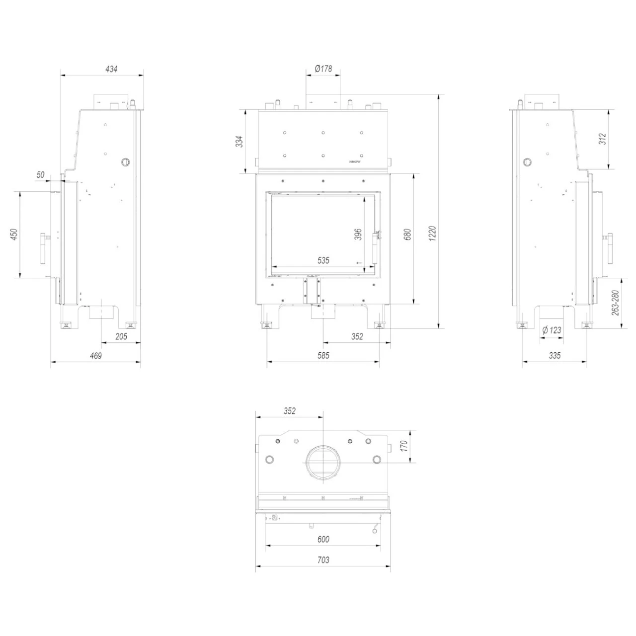 MBM10 Wassergeführter Kamineinsatz 12kW 7 MBM10 Wassergeführter Kamineinsatz 12kW – Bild 5