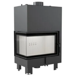 MBM10 Wassergeführter Linksverglaster Kamineinsatz 12kW