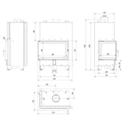 MBO15 Wassergeführter Linksverglaster Kamineinsatz 15kW 14 MBO15 Wassergeführter Linksverglaster Kamineinsatz 15kW -Derofenfuchs Verkäufe mbo pw 15 l bs w masse 1280x1280