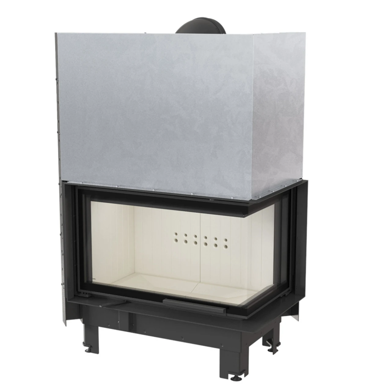 MBO Warmluft-Eckkamineinsatz Rechtsverglast Hebetür 15kW 3 MBO Warmluft-Eckkamineinsatz Rechtsverglast Hebetür 15kW