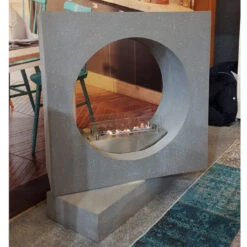 Milano Concrete Look Bioethanolkamin Keramik Brenner -Derofenfuchs Verkäufe milano bioethanolkamin messe1 1280x1280