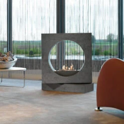 Milano Concrete Look Bioethanolkamin Keramik Brenner -Derofenfuchs Verkäufe milano int 1280x1280