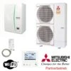 Mitsubishi Wärmepumpen-Set 7.25 Mit Zubadan 14kW Wärmepumpe Monoblock
