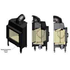 Nadia 14 Warmluft Kamineinsatz 14kW -Derofenfuchs Verkäufe nadia luftzirkulation 1280x1280 4