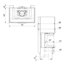 Easy Box NBC 7 Panorama Kaminbausatz Weiß 7kW 34 Easy Box NBC 7 Panorama Kaminbausatz Weiß 7kW -Derofenfuchs Verkäufe nbc 7 masse1 1280x1280