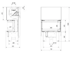 Easy Box NBC 7 Panorama Kaminbausatz Weiß 7kW 33 Easy Box NBC 7 Panorama Kaminbausatz Weiß 7kW -Derofenfuchs Verkäufe nbc 7 masse2 1280x1280