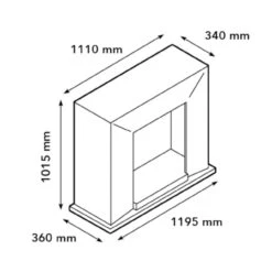 Nero Lucius Naturstein Schwarz LED Kamin -Derofenfuchs Verkäufe nero led kamin elektrischer kamin masse 1280x1280 2