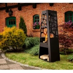 Gartenkamin / Grill BLF-01 Schwarz -Derofenfuchs Verkäufe nomlilo gartenkamin BLF01 grill schwarz int2 1280x1280