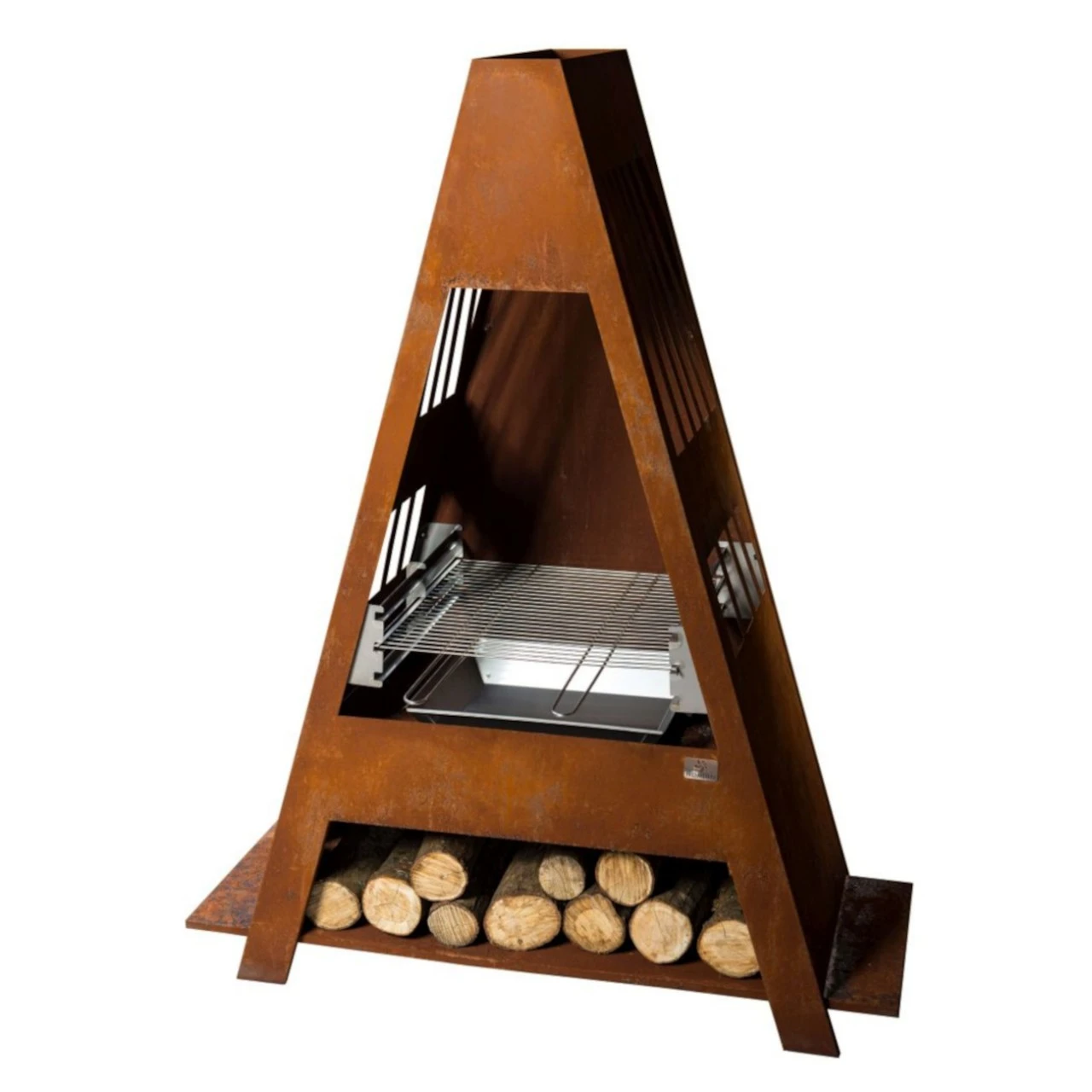 Gartenkamin / Grill BLF-02 Cortenstahl 4 Gartenkamin / Grill BLF-02 Cortenstahl – Bild 2