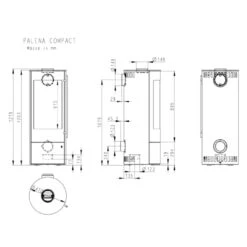 Palena Compact Plus Kaminofen 5kW DIBt -Derofenfuchs Verkäufe olsberg palena kaminofen masse 1280x1280 2