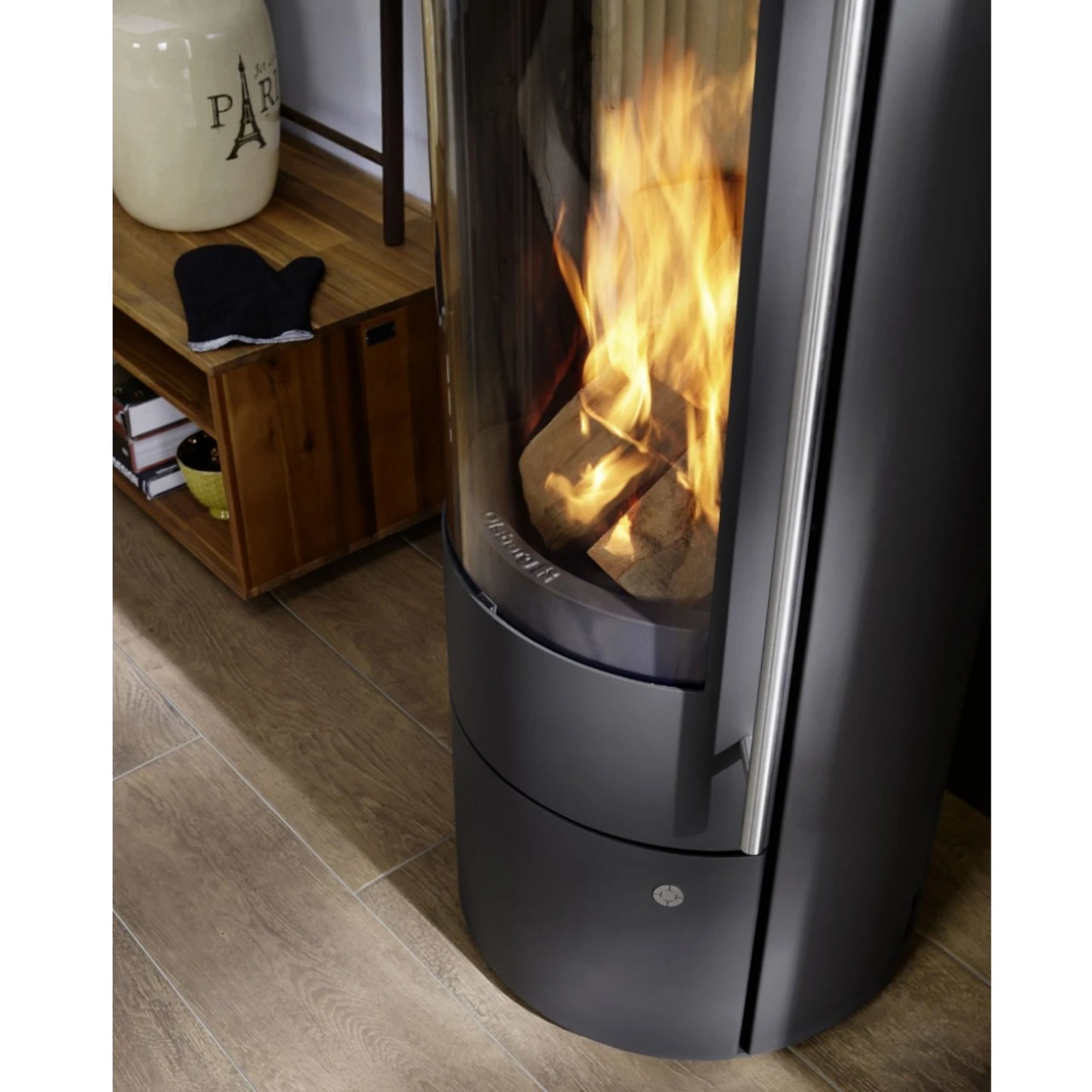 Palena Compact Kaminofen Schwarz 5kW DIBt 10 Palena Compact Kaminofen Schwarz 5kW DIBt – Bild 8