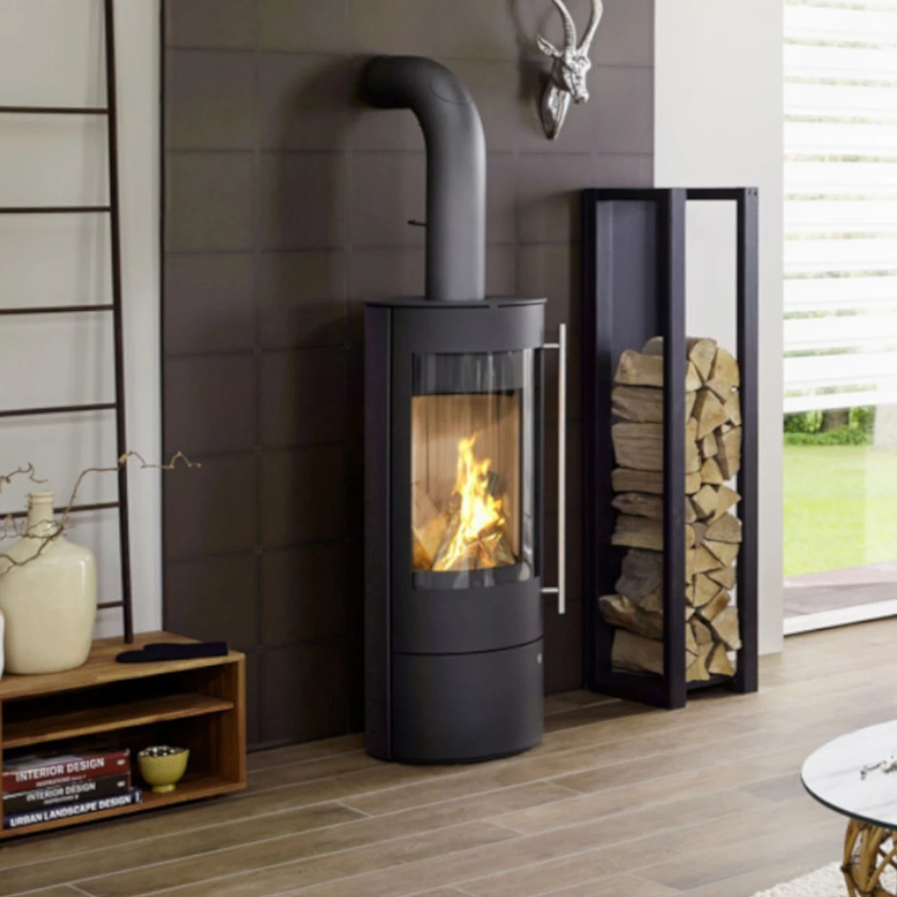 Palena Compact Kaminofen Schwarz 5kW DIBt 5 Palena Compact Kaminofen Schwarz 5kW DIBt – Bild 3