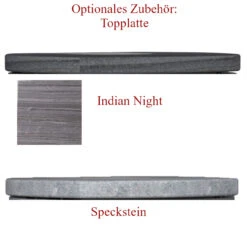 Mondo 3G Panorama Kaminofen Schwarz 5kW -Derofenfuchs Verkäufe optionales zubehoer lotus stein topplatten 1280x1280 5