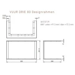 VUUR DRIE 80 Panorama Kamineinsatz 15kW -Derofenfuchs Verkäufe panorama kamineinsatz vuur drei 80 designrahmen 1280x1280