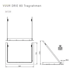 VUUR DRIE 80 Panorama Kamineinsatz 15kW -Derofenfuchs Verkäufe panorama kamineinsatz vuur drei 80 tragrahmen 1280x1280