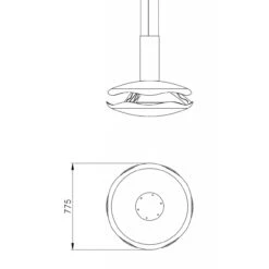 Perola Premium Ethanolkamin Zur Deckenmontage Weiß -Derofenfuchs Verkäufe perola masse2 1280x1280