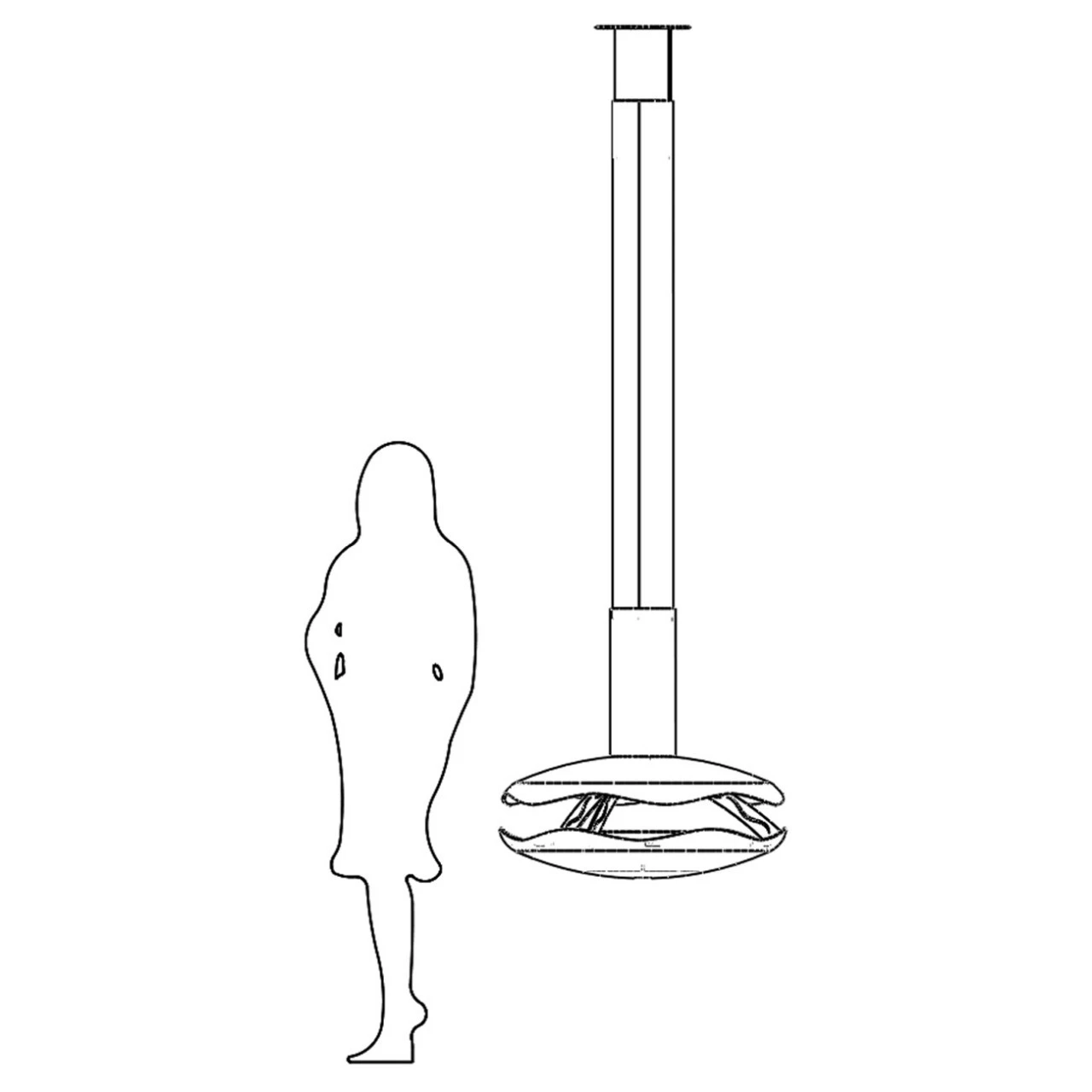Perola Premium Ethanolkamin Schwarz Deckenmontage 11 Perola Premium Ethanolkamin Schwarz Deckenmontage – Bild 9