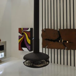 Perola Premium Ethanolkamin Schwarz Deckenmontage