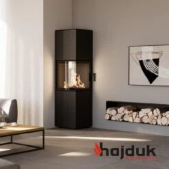 Pixel XXL Eck-Kaminofen 7kW Schwarz -Derofenfuchs Verkäufe pixel XXL eck kaminofen schwarz web2 1280x1280