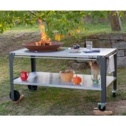 Plancha Grill PIO80 Cortenstahl Mit Edelstahl Arbeitstisch 18 Plancha Grill PIO80 Cortenstahl Mit Edelstahl Arbeitstisch -Derofenfuchs Verkäufe plancha grill arbeitstisch feuercampus365 pio80 web9 1280x1280