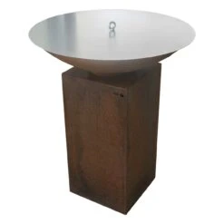 Gartenkamin Plancha Grill Premium PIO80 Cortenstahl -Derofenfuchs Verkäufe plancha grill feuercampus365 pio wetterabdeckung2 1280x1280 1