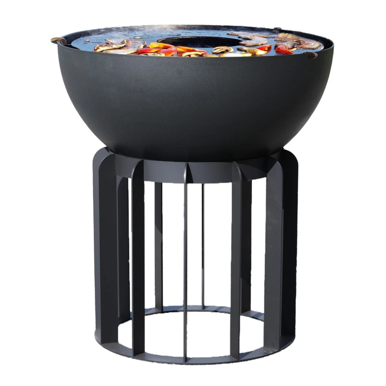 Gartenkamin Plancha Grill TALYN Schwarz 3 Gartenkamin Plancha Grill TALYN Schwarz