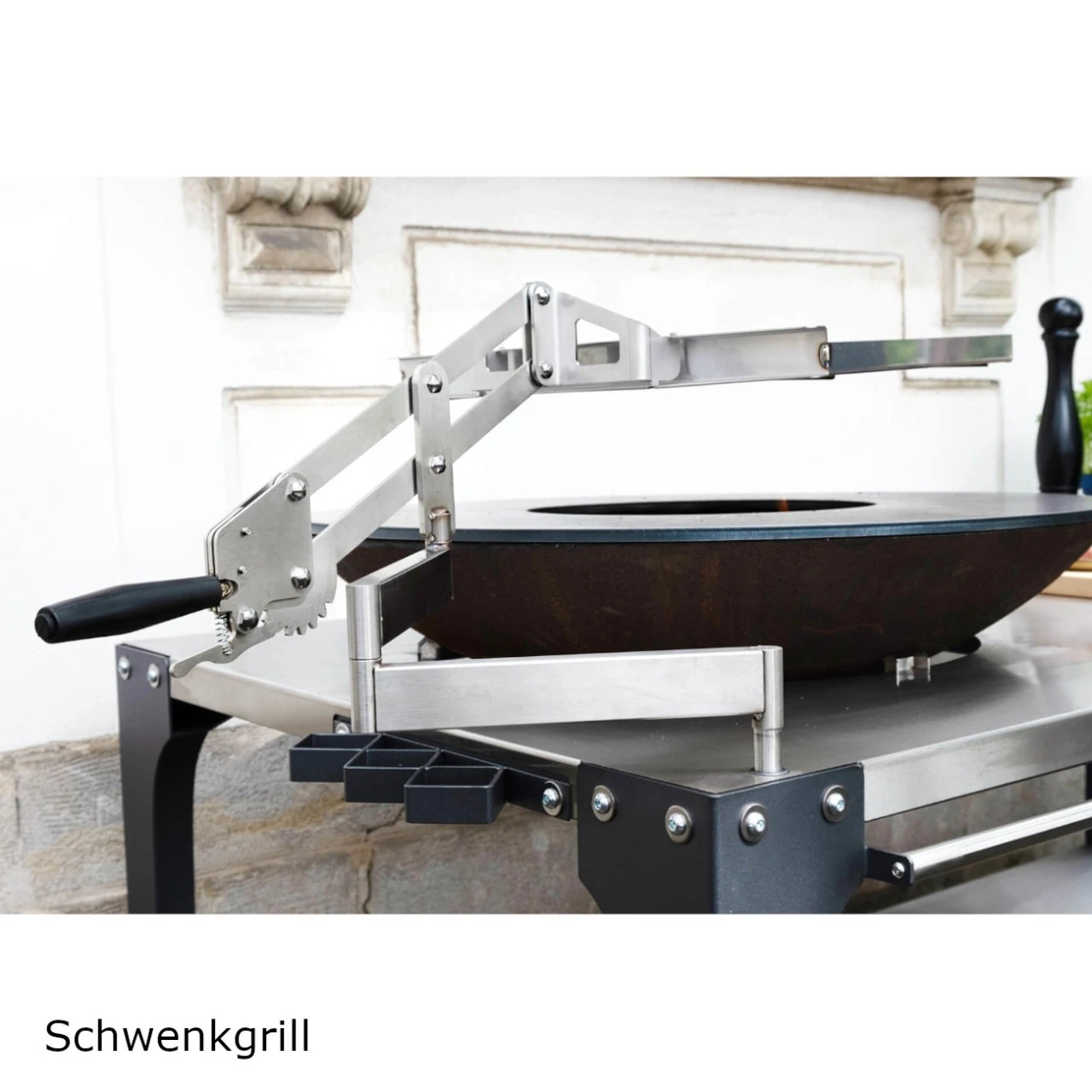 Plancha Grill PIO80 Cortenstahl Mit Edelstahl Arbeitstisch 14 Plancha Grill PIO80 Cortenstahl Mit Edelstahl Arbeitstisch – Bild 12