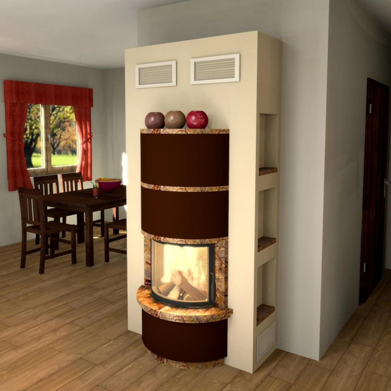 Prisma KR Warmluft-Kamineinsatz 9kW Mit Panorama Glasscheibe 6 Prisma KR Warmluft-Kamineinsatz 9kW Mit Panorama Glasscheibe – Bild 4