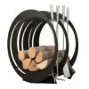 Designer Runde Holzablage Mit Kaminbesteck Schwarz -Derofenfuchs Verkäufe sa003b web 1280x1280