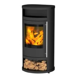 Salado Compact Kaminofen Schwarz 6kW
