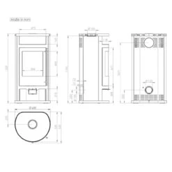 Salado Compact Kaminofen Schwarz 6kW -Derofenfuchs Verkäufe salado kaminofen stahl masse 1280x1280