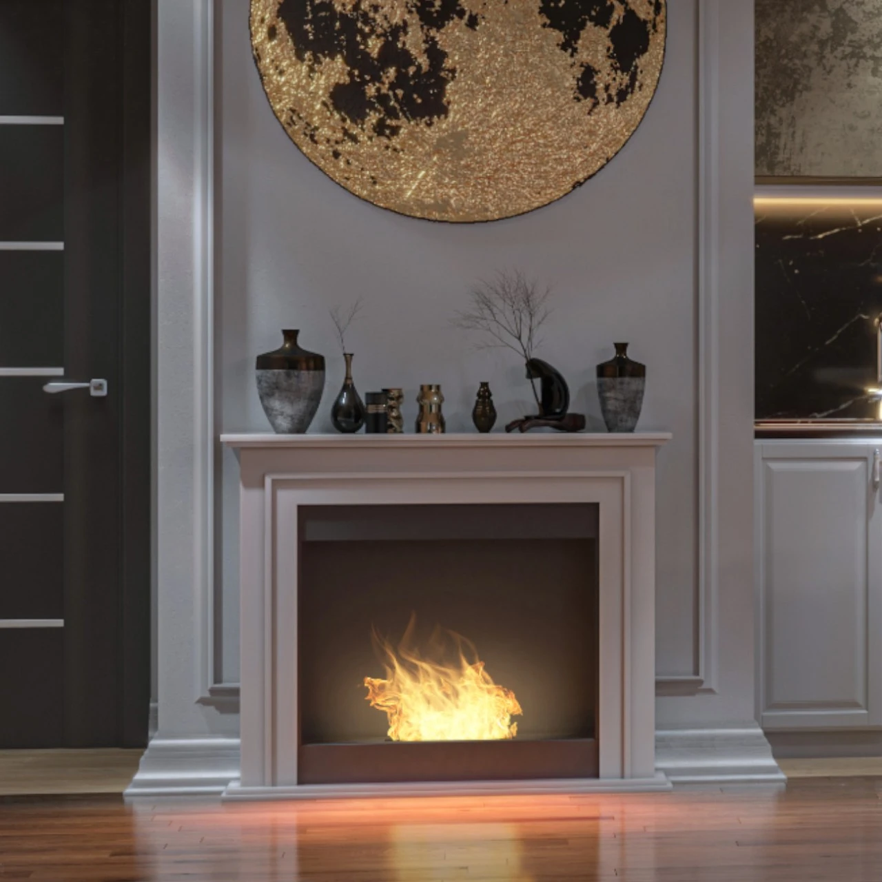 SIMPLE PORTAL 1 Ethanolkamin Weiß 5 SIMPLE PORTAL 1 Ethanolkamin Weiß – Bild 3